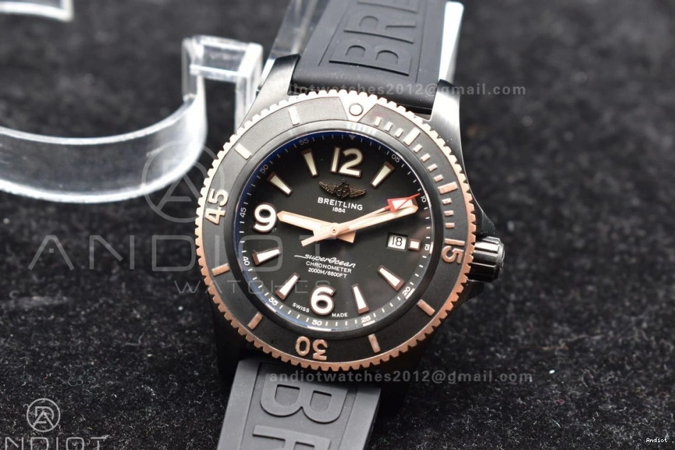 Edition A2824 Strap Best Bezel Automatic Black Dial Superocean on Black Black 44 1:1 TF Rubber 0123